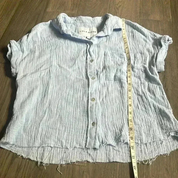 🔥Lola River🔥 | Blue super light button up blouse - Picture 8 of 9